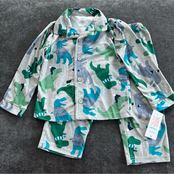 NWT Carter’s Dionsaur Pajamas Size 2T - Picture 1 of 6